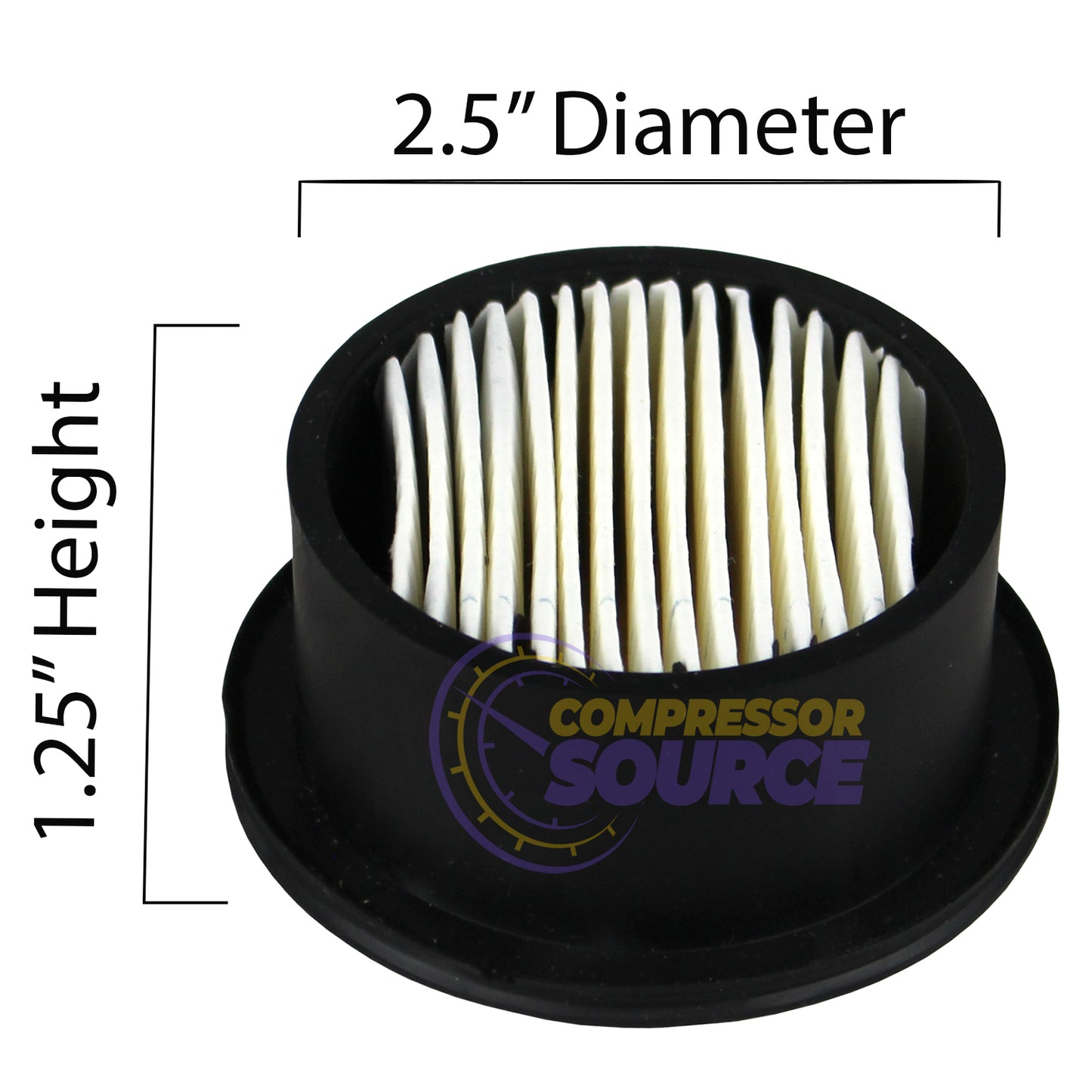 06 Solberg Pancake Style Air Compressor Paper Intake Filter Element