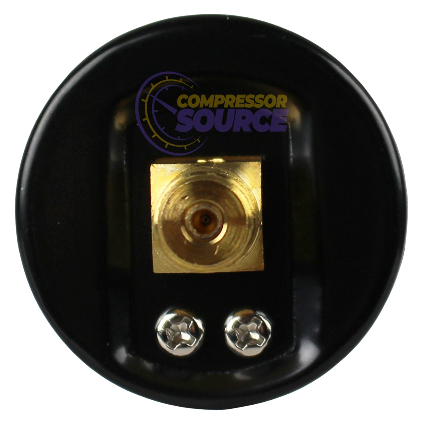 1/8" NPT Air Pressure Gauge 0-100 PSI Back Mount 1.5" Face Black Steel Case