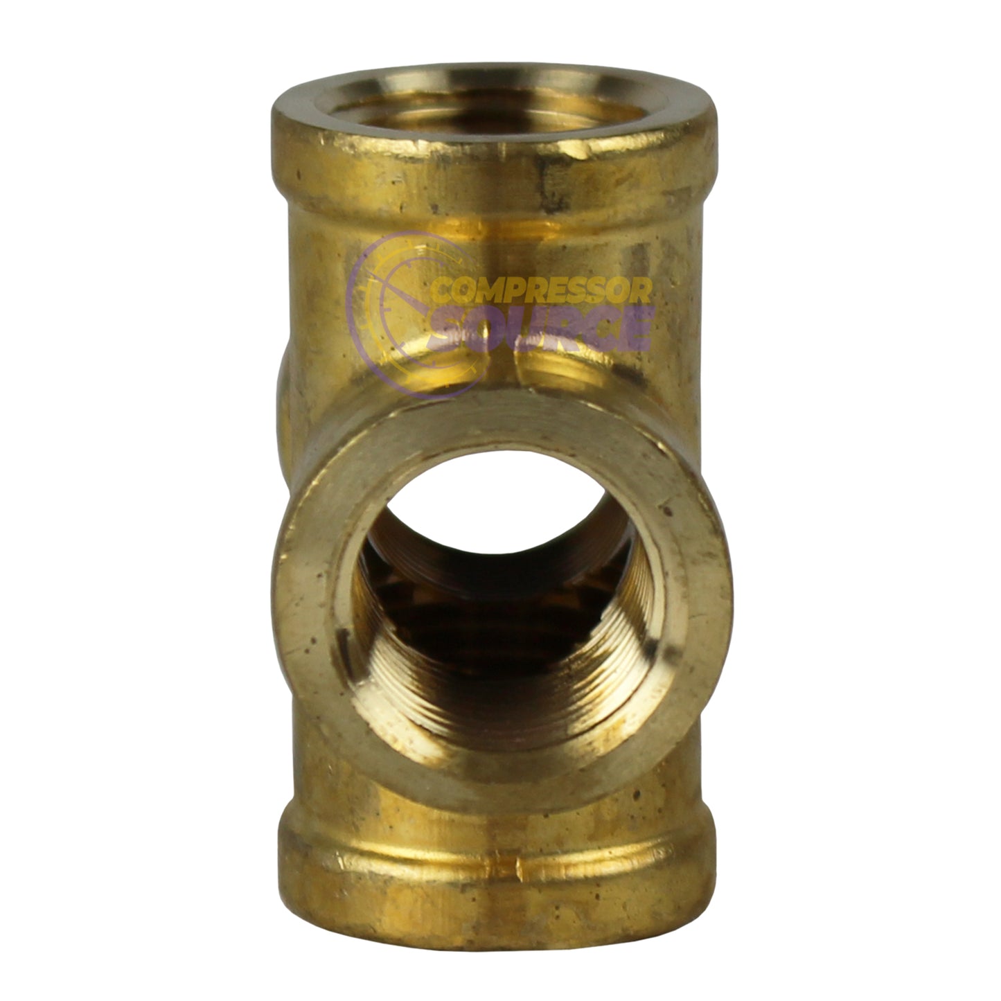 3/8" FNPT Brass Forged Equal Cross Pipe Thread Fitting 4 Way 102E