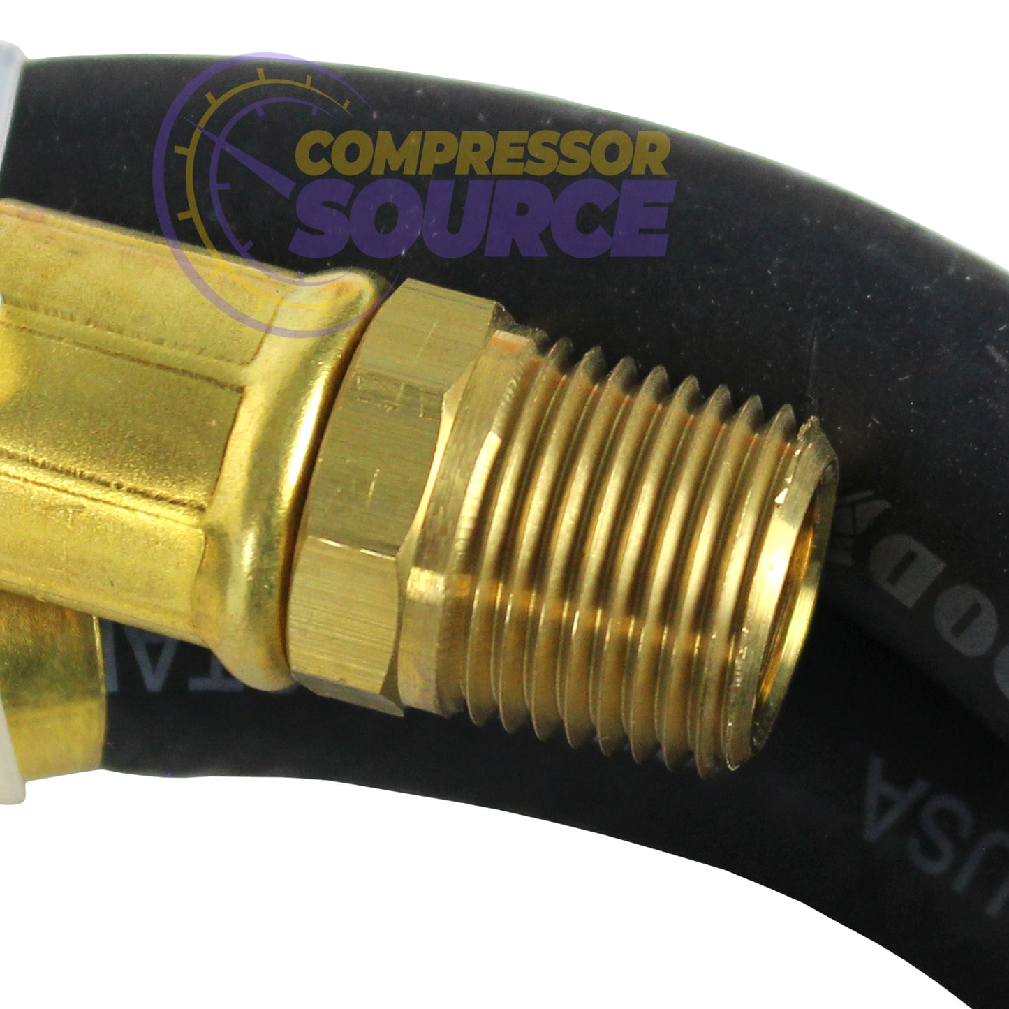 Goodyear 3' x 1/2" Rubber Air Hose Whip 250 PSI USA Made 1/2" NPT 10314