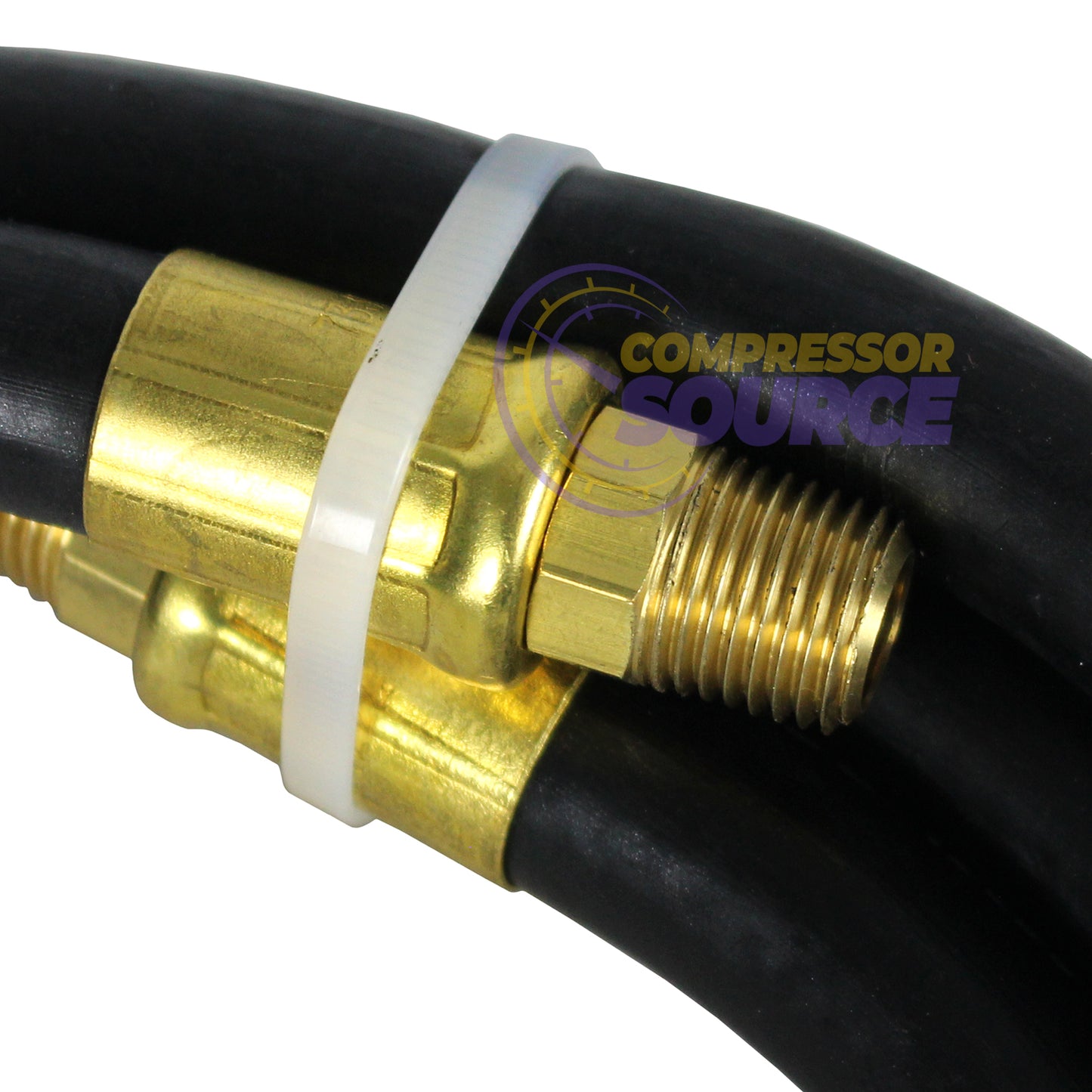 Goodyear 6' x 3/8" Rubber Air Hose Whip 250 PSI 1/4" NPT USA Made 10324