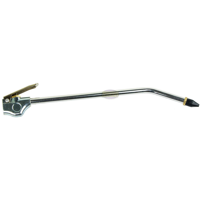 12" Inch Blow Gun Compressed Air Blowgun Tool 1/4" NPT Rubber Tip Curved 10582