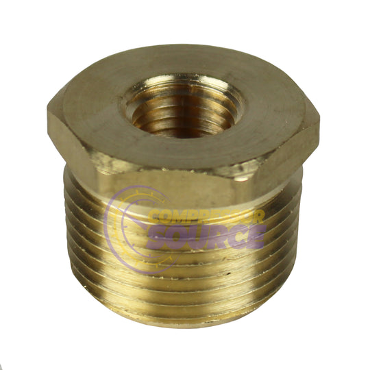 3/4" Male x 1/4" Female NPT Hex Bushing Adapter Pipe Reducer Brass Fitting 110JC