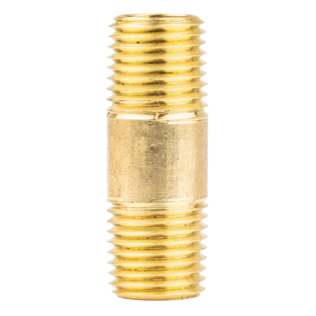 1/4" NPT x 1.5" Long Male Pipe Nipple Threaded Brass Fitting Pipe Connector