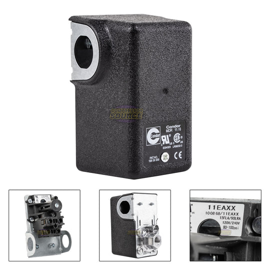 Condor MDR11/6 Pressure Switch Control Valve 80-100 PSI 1 Port 1/4" FNPT 11EAXX