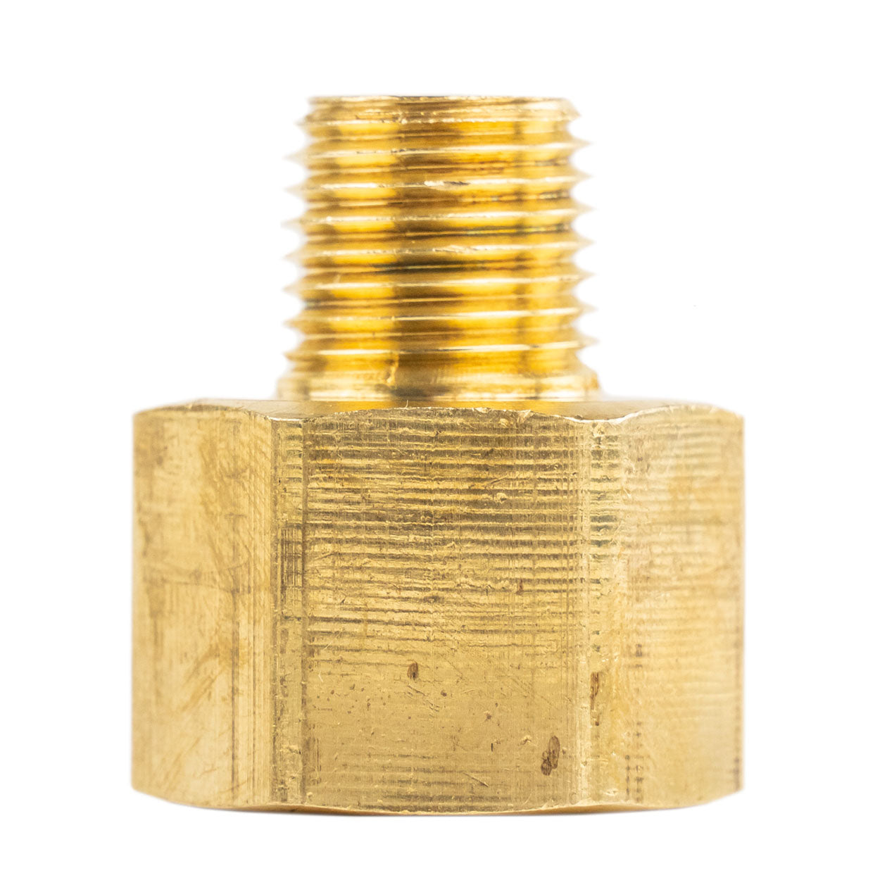 1/2" FNPT to 1/4" MNPT Pipe Adapter Solid Brass Pressure Gauge Connector Extender 120RFC