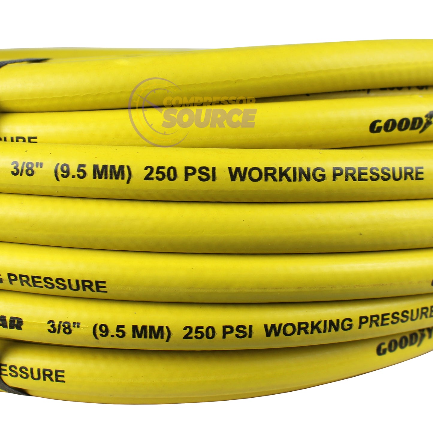 Goodyear Rubber Air Hose 100' ft. x 3/8" in. 250 PSI Air Compressor Hose 12752