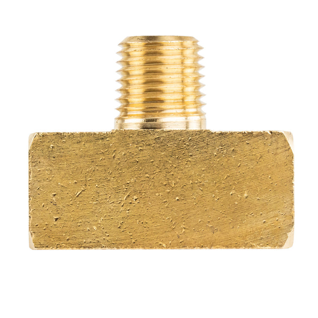 Male Branch Tee 1/4" Male NPT x 1/4" Female NPT Brass Union Tee Pipe Connector