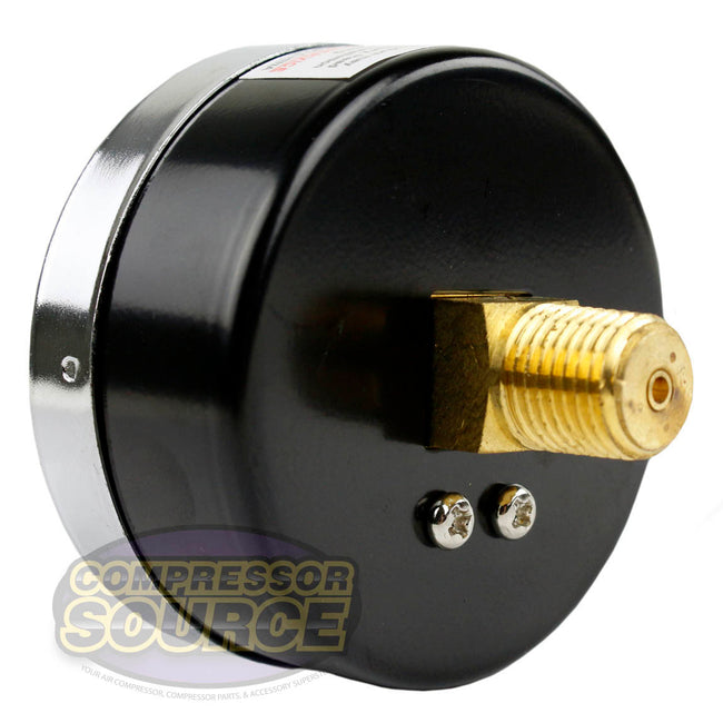 1/4" NPT 0-300 PSI Air Pressure Gauge Center Back Mount With 2.5" Face