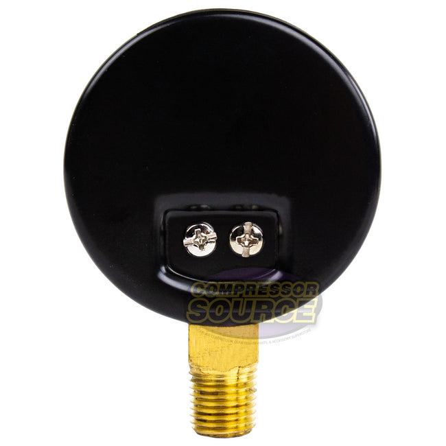 1/4" Air Compressor Hydraulic Pressure Gauge 0-300 PSI 2.5" Bottom Side Mount 101D-254H