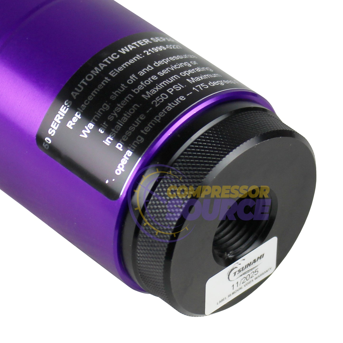 Tsunami 1/2" Air Moisture Filter Water Separator with Float Drain 21999-0131