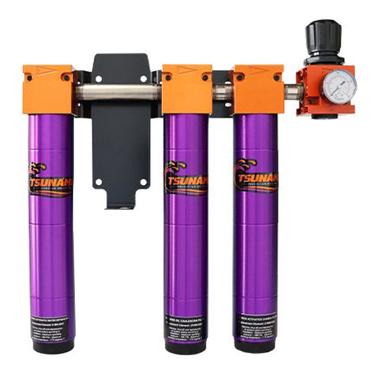 Tsunami 1/2" Water Separator Oil Filter and Regulator Combo Package #6 21999-0257
