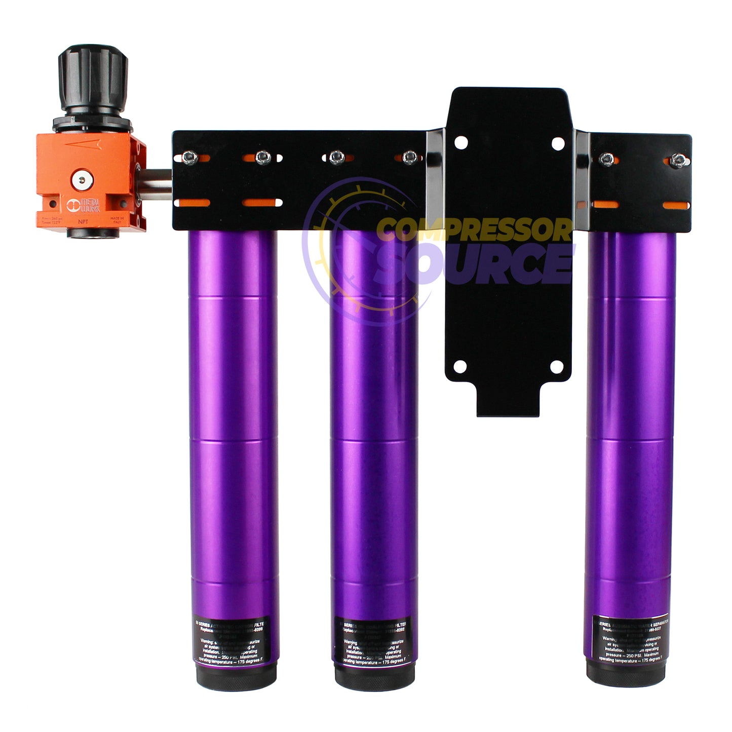 Tsunami 1/2" Water Separator Oil Filter and Regulator Combo Package #6 21999-0257
