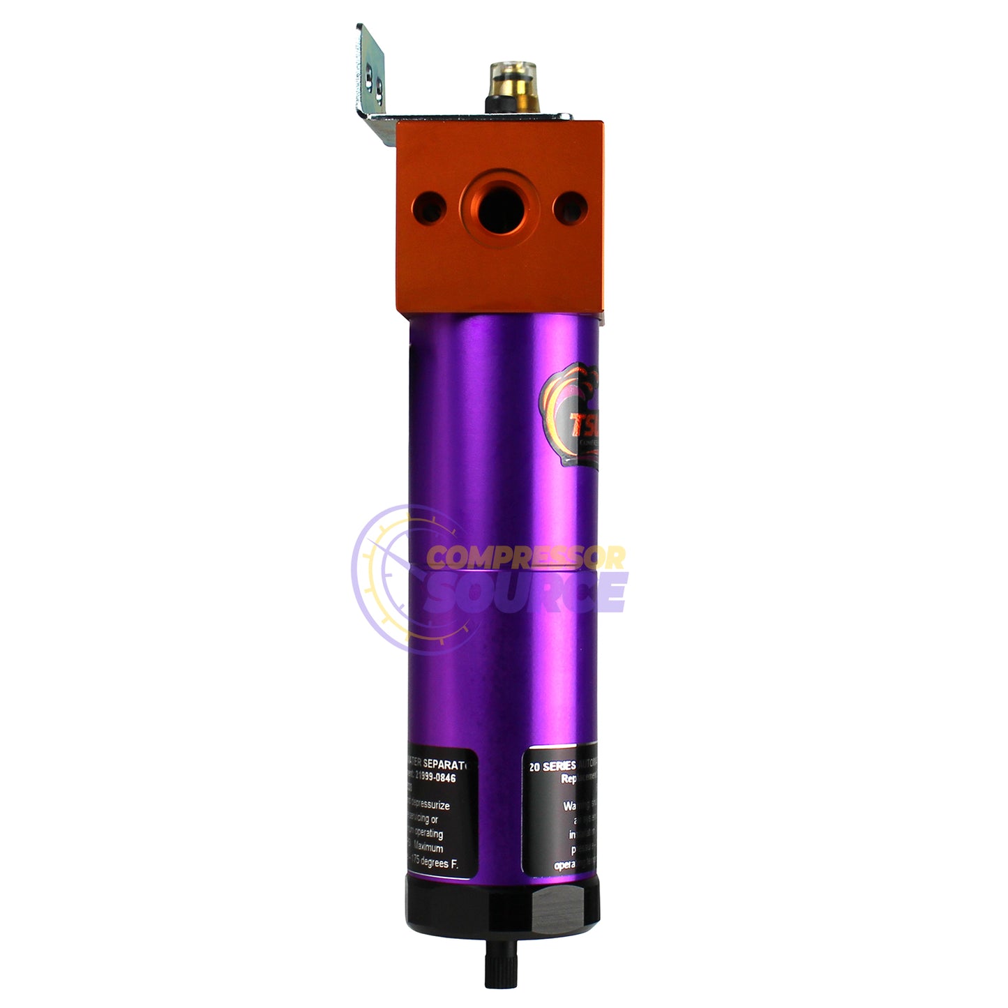 Tsunami 1/4" NPT Filtration Package #1 FL Water Separator Lubricator 20 Series 21999-0416