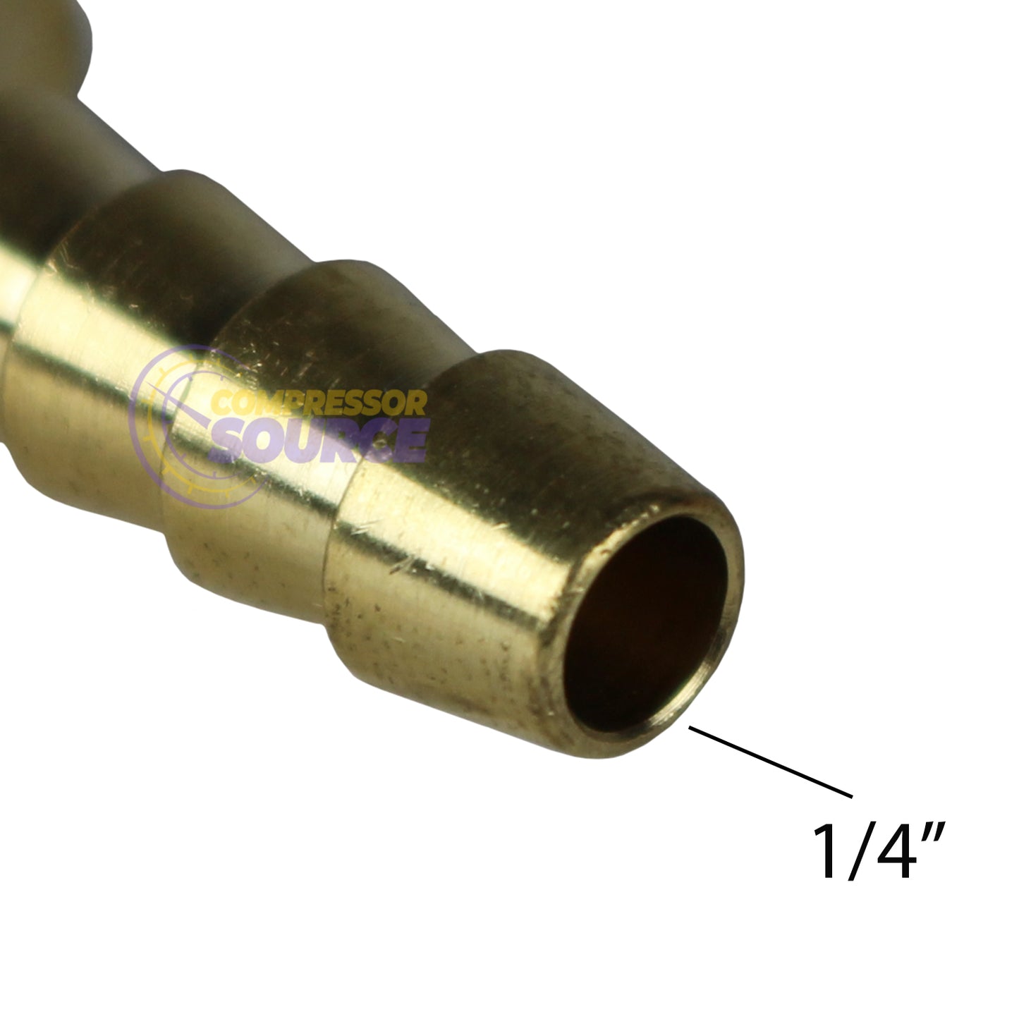 1/4" x 1/4" Hose ID x Male NPTF Hose Barb Rigid Male Adapter Solid Brass Fitting 220CC