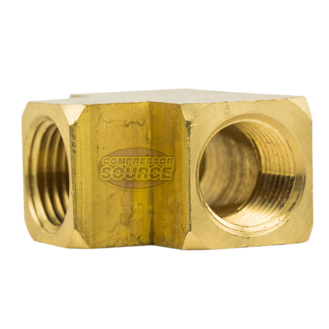 1/2" NPT Female Solid Brass Union Tee T Joint Pipe Hose Connector 28027