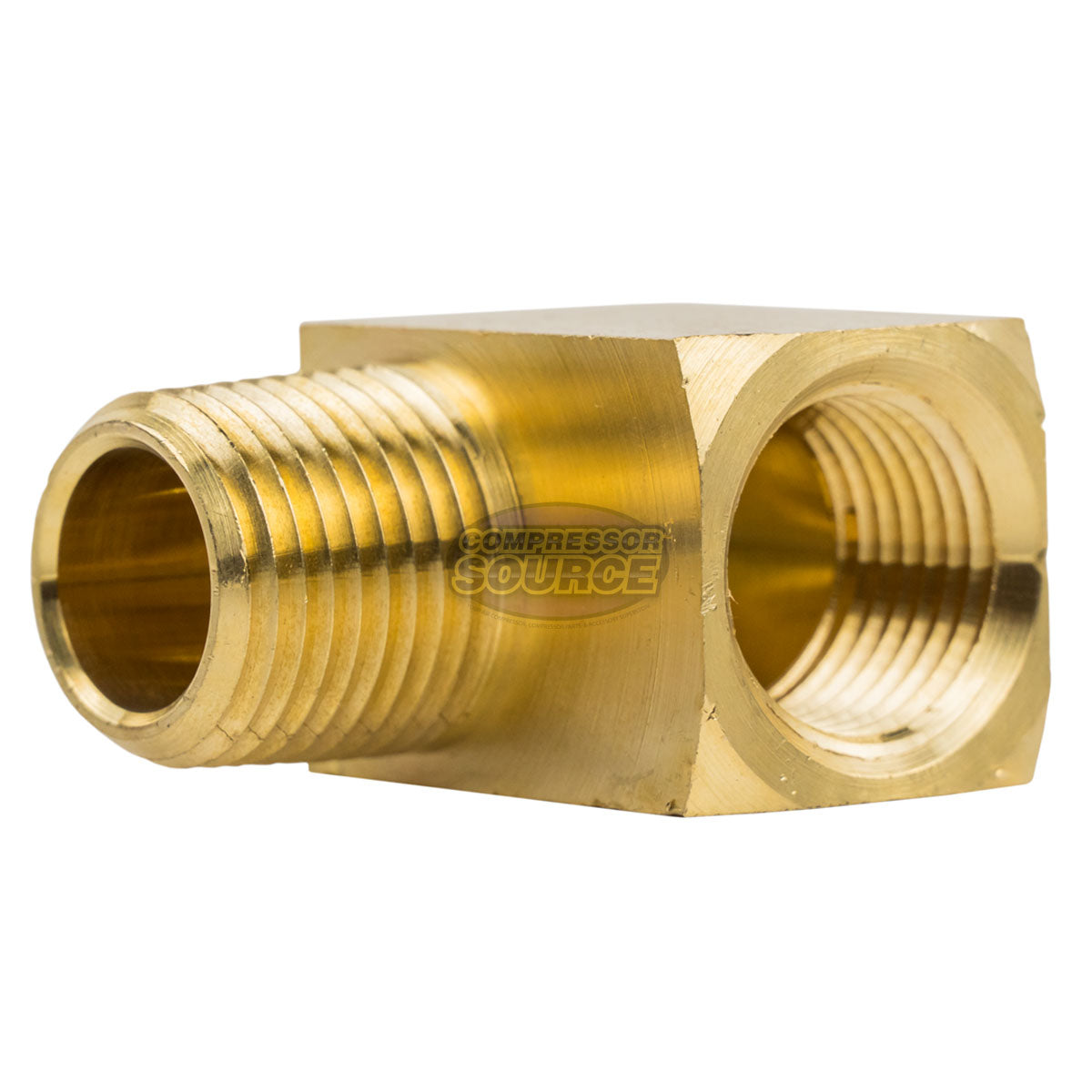 Street Elbow 90 Degree 1/2" Male NPT x 1/2" Female NPT Brass Pipe Connector