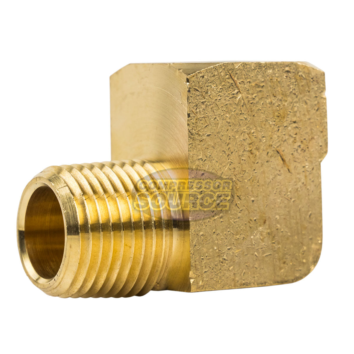 Street Elbow 90 Degree 1/2" Male NPT x 1/2" Female NPT Brass Pipe Connector