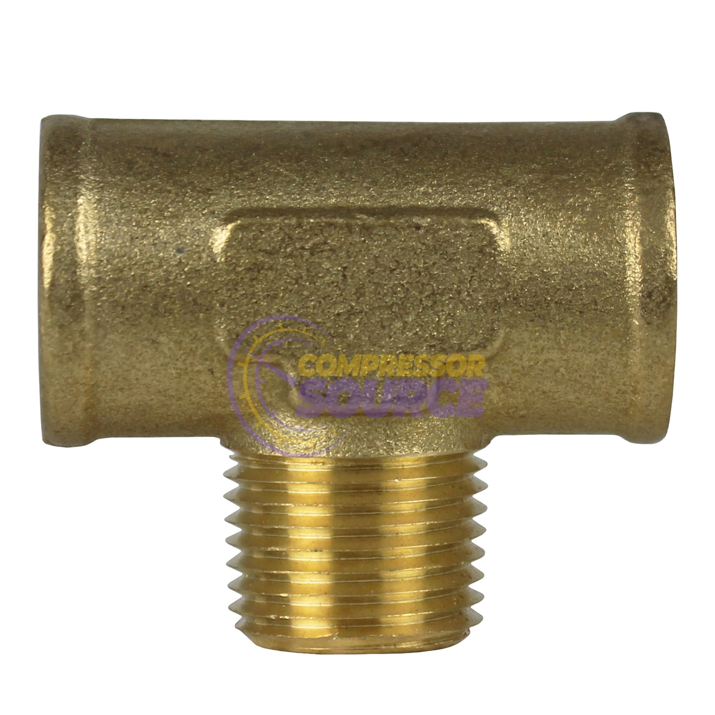 Male Branch Tee 1/2" Male NPT x 1/2" Female NPT Brass Union Tee Connector 5-Pack