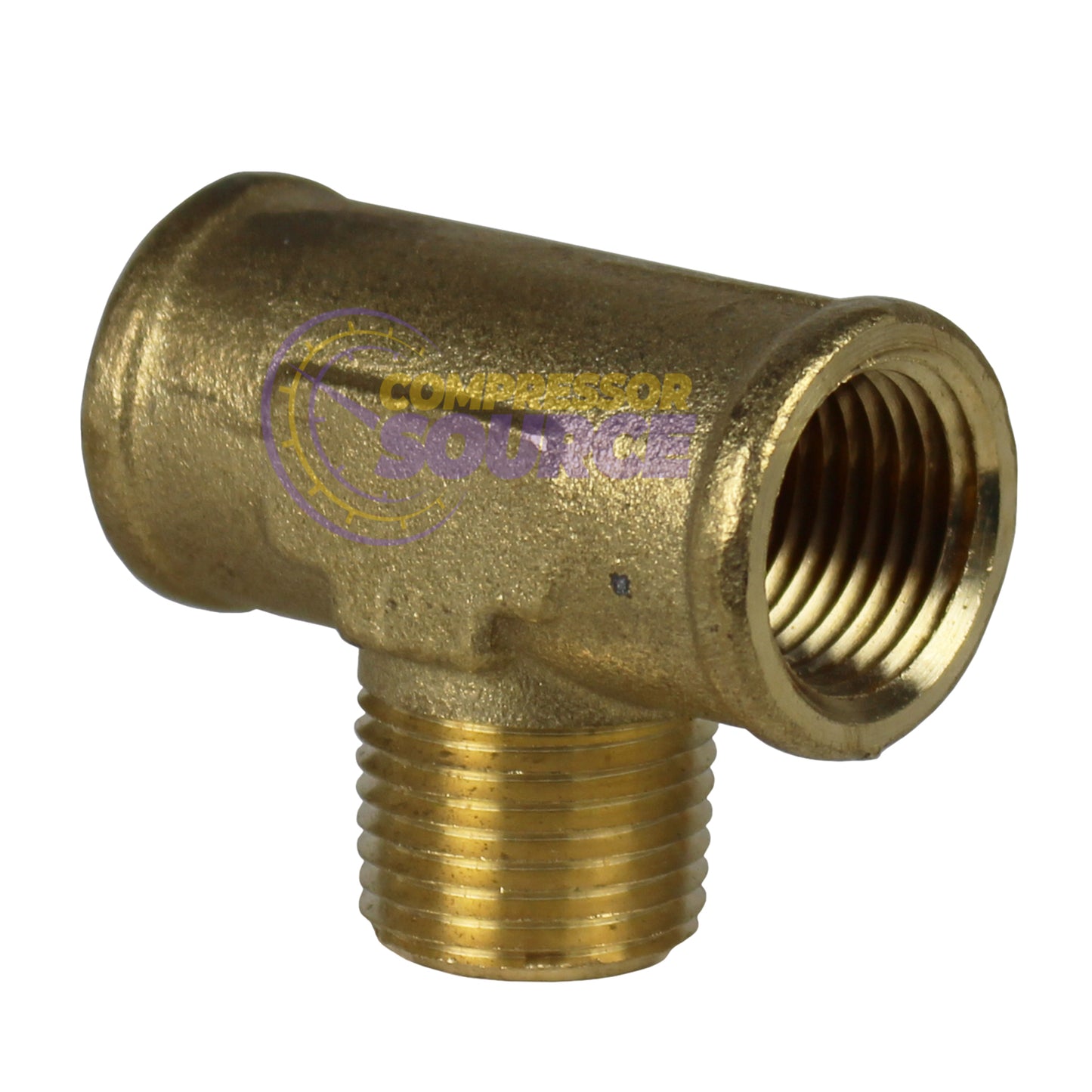 Male Branch Tee 1/2" Male NPT x 1/2" Female NPT Brass Union Tee Connector 5-Pack