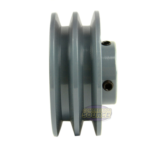 3.75" Double Groove Pulley fits A Section V-Belt 4L with 7/8" Sheave Bushing 2AK39