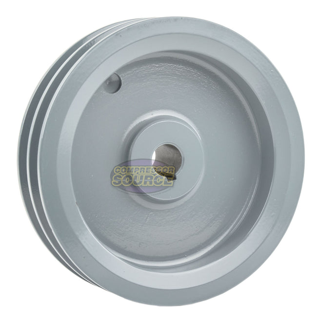 5.5" Double Groove Pulley fits A Section V-Belt 4L fits 5/8" Shaft 2AK56