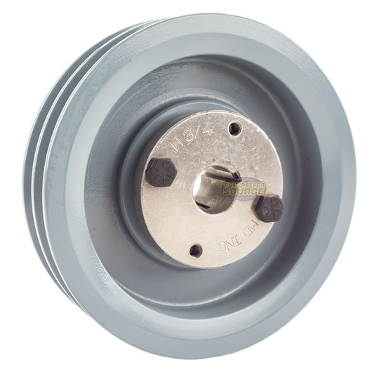 5.5" Double Groove Pulley fits A Section V-Belt 4L with 3/4" Sheave Bushing 2AK56H