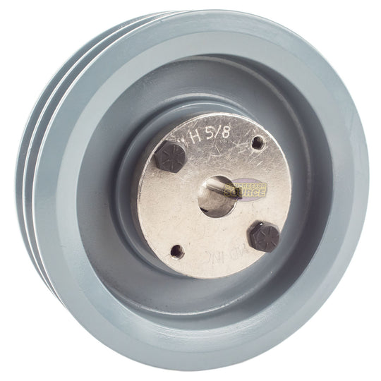5.5" Double Groove Pulley fits A Section V-Belt 4L with 5/8" Sheave Bushing 2AK56H