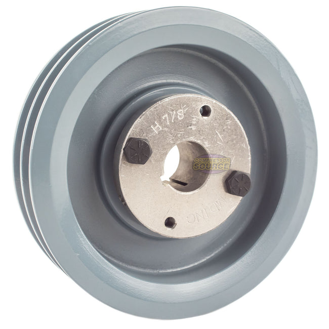 5.5" Double Groove Pulley fits A Section V-Belt 4L with 7/8" Sheave Bushing 2AK56H