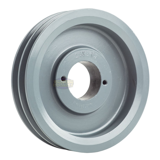 6" Double Groove Pulley fits A Section V-Belt 4L with 1-3/16" Sheave Bushing 2AK61H