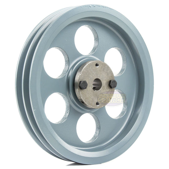 8.25" Double Groove Pulley fits A Section V-Belt 4L with 3/4" Sheave Bushing 2AK84H