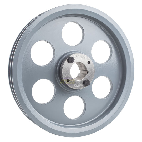 9.25" Double Groove Pulley fits A Section V-Belt 4L with 1-1/4" Sheave Bushing 2AK94H