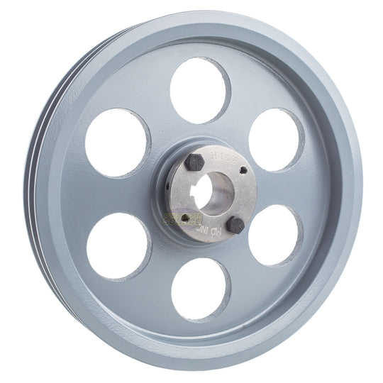 9.25" Double Groove Pulley fits A Section V-Belt 4L with 1-1/8" Sheave Bushing 2AK94H
