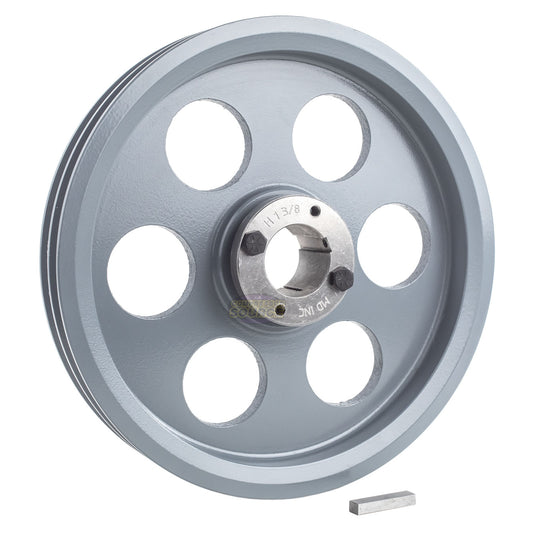 9.25" Double Groove Pulley fits A Section V-Belt 4L with 1-3/8" Sheave Bushing 2AK94H
