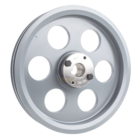 9.25" Double Groove Pulley fits A Section V-Belt 4L with 1" Sheave Bushing 2AK94H
