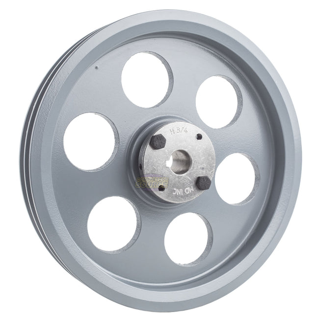 9.25" Double Groove Pulley fits A Section V-Belt 4L with 3/4" Sheave Bushing 2AK94H