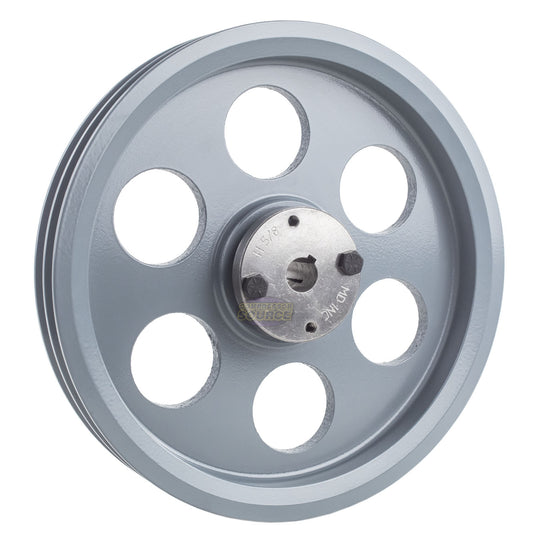 9.25" Double Groove Pulley fits A Section V-Belt 4L with 5/8" Sheave Bushing 2AK94H