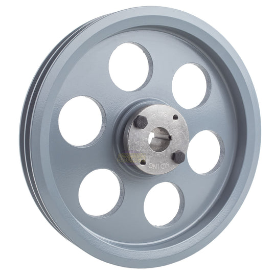9.25" Double Groove Pulley fits A Section V-Belt 4L with 7/8" Sheave Bushing 2AK94H