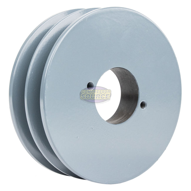 4.75" Double Groove Pulley Belt B Section 5L with 1-1/4" Sheave Bushing 2BK50H