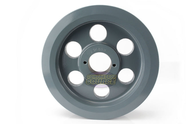 7.75" Double Groove Pulley fits B Section V-Belt 5L with 1-1/4" Sheave Bushing 2BK80H