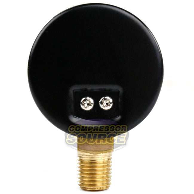 1/4" NPT 0-200 PSI Air Pressure Gauge Lower Side Mount