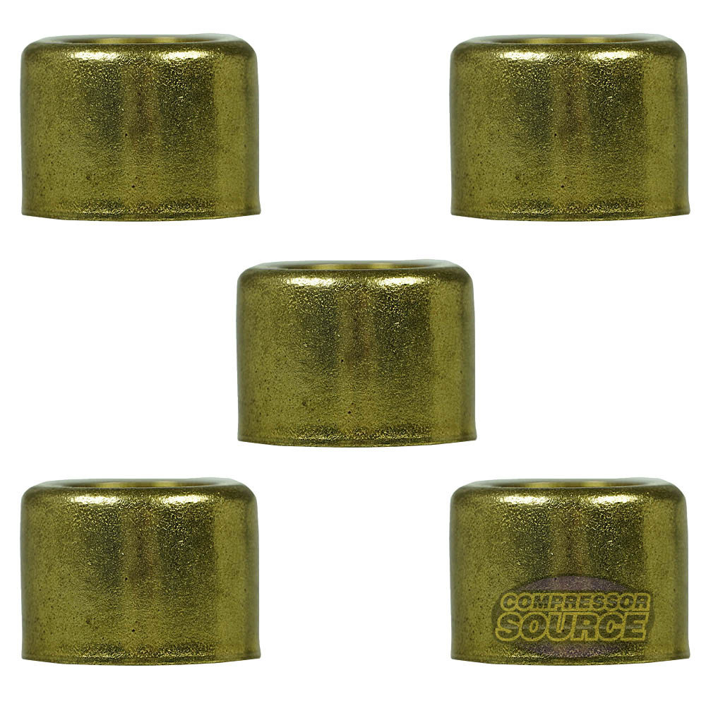 Brass Ferrule 13/16" Outer Diameter 1/2" Inner Diameter Smooth 5-Pack 32141