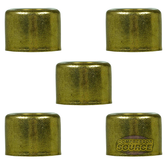 Brass Ferrule 13/16" Outer Diameter 1/2" Inner Diameter Smooth 5-Pack 32141
