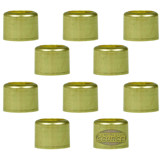 Brass Ferrule 3/4" Outer Diameter 1/2" Inner Diameter Smooth Crimp 10-Pack 32565