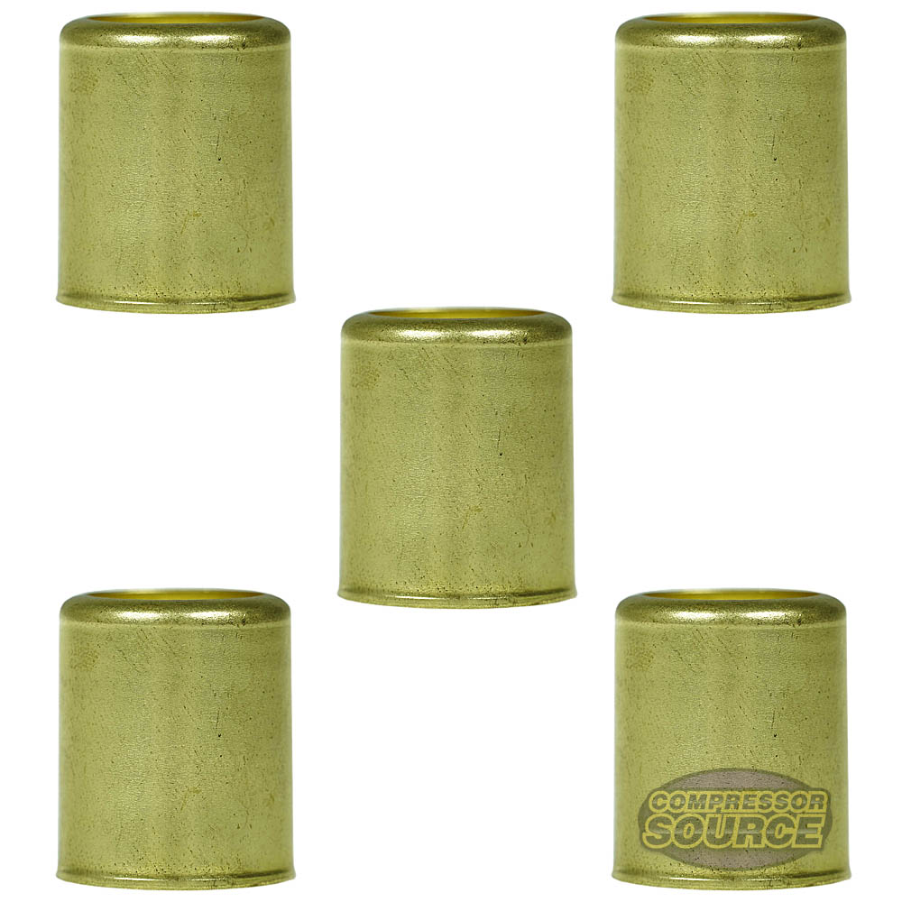 Brass Ferrule 7/8" Outer Diameter 5/8" Inner Diameter Smooth Crimp 5-Pack 32575