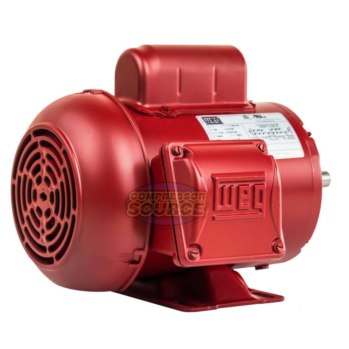 1/3 HP Farm Duty Electric Motor W56 Frame 1735 RPM Single Phase TEFC WEG New