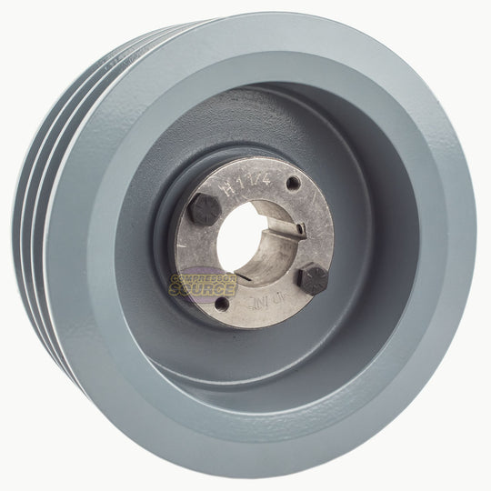 6.5" Triple Groove Pulley fits B Section V-Belt 5L with 1-1/4" Sheave Bushing 3BK67H