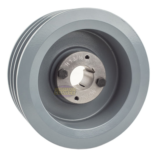 5.5" Triple Groove Pulley fits B Section V-Belt 5L with 1-3/16" Sheave Bushing 3BK57H