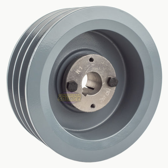 6.5" Triple Groove Pulley fits B Section V-Belt 5L with 1" Sheave Bushing 3BK67H