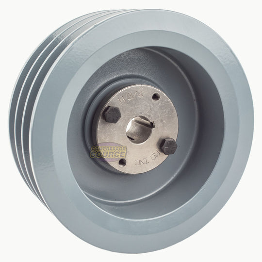 5.5" Triple Groove Pulley fits B Section V-Belt 5L with 3/4" Sheave Bushing 3BK57H